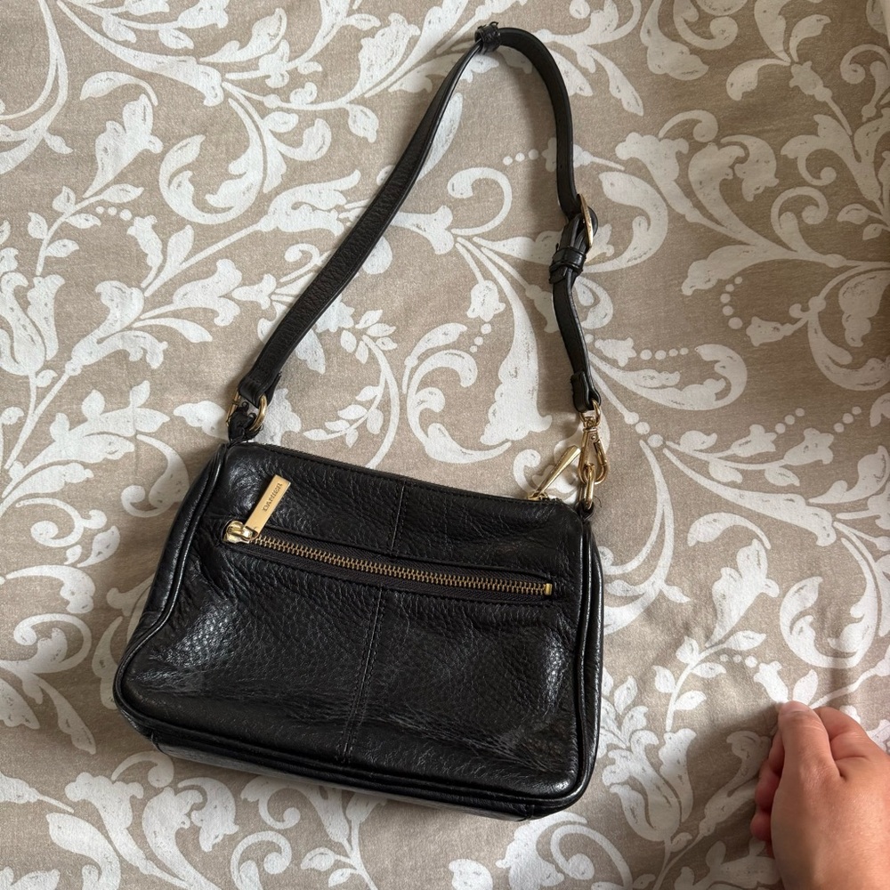 Danier Black Leather Shoulder Bags Duo - Picture 6 of 8